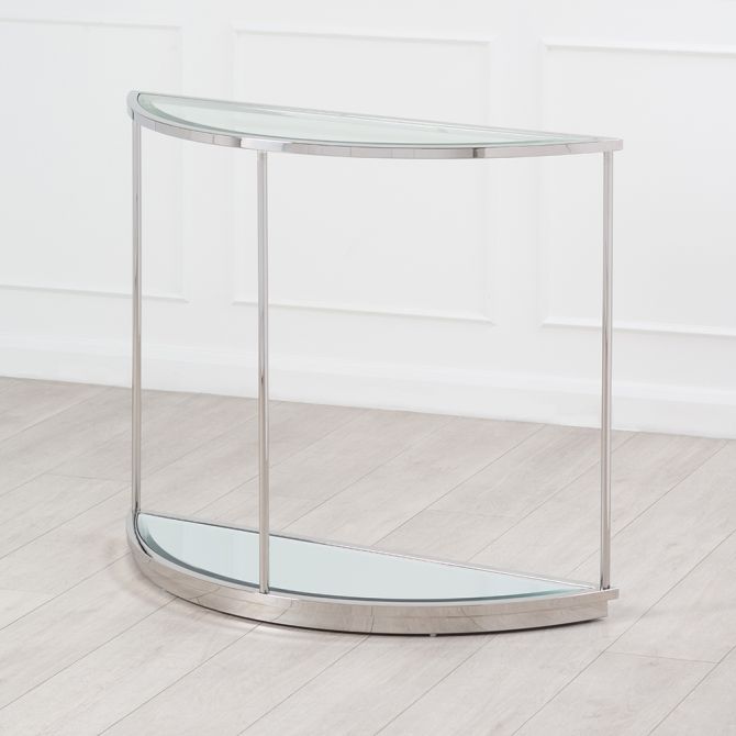 Rippon Silver Curved Console Table - Image #0
