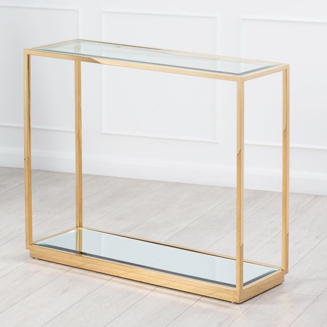 Table d'appoint en laiton Rippon, rectangle - Image #0