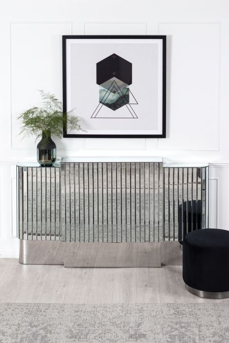 Anastasia - Cubierta de radiador ajustable en espejo-view2