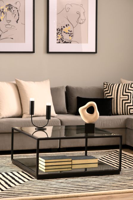 Rippon Tavolino da caffè - Quadrato - Nero-view1