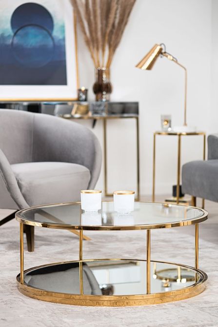 Rippon Table basse ronde en laiton-view2