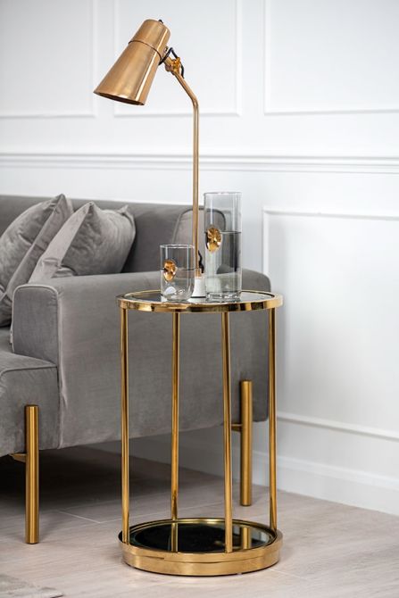 Rippon Table d’appoint ronde en laiton-view1