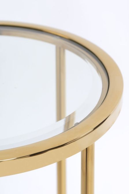 Rippon Table d’appoint ronde en laiton-view2