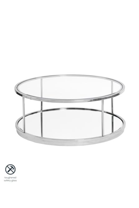 My Furniture Rippon Silver Circular, Silver Circle Side Table