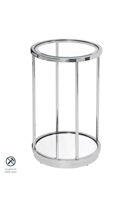 My Furniture Rippon Silver Circular, Silver Circle Side Table