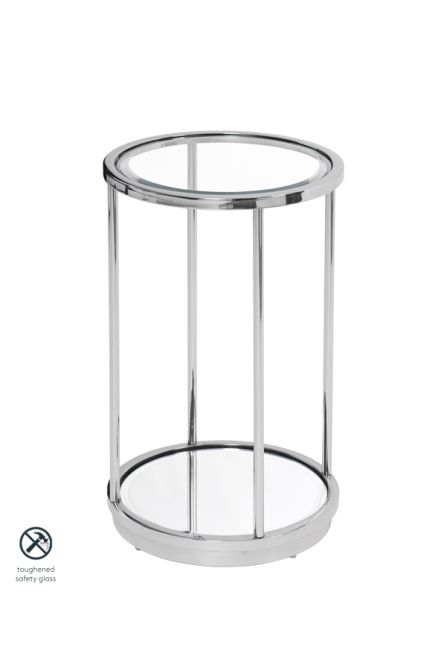My Furniture Rippon Silver Circular Side Table My Furniture Rippon Silver Circular, Silver Circular Side Table