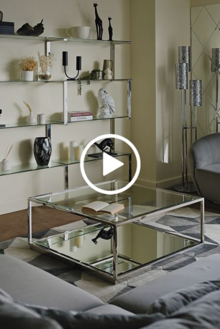 Rippon - Mesa de centro cuadrada - Plata-view3