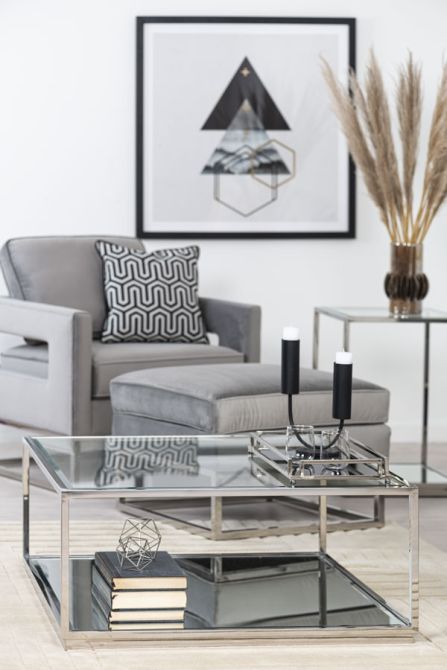 Rippon - Mesa de centro cuadrada - Plata-view2