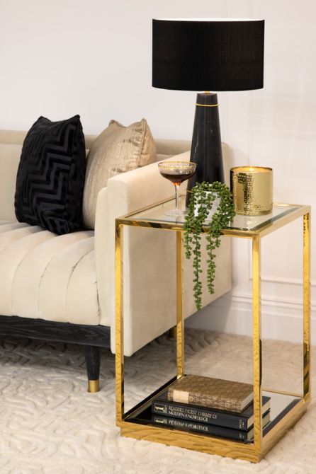 Rippon Table d’appoint carrée en laiton-view3