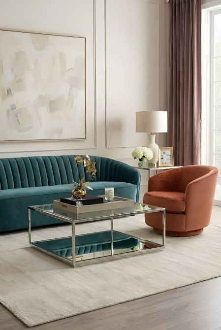 Rippon Silver Square Coffee Table-view3