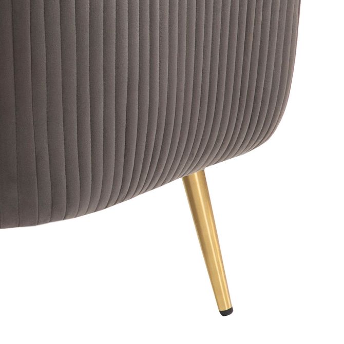Roanna 2-Sitzer Sofa -Anthrazit  Silber/Messing Beine-view9