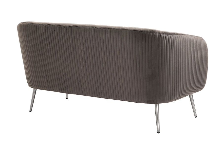 Roanna 2-Sitzer Sofa -Anthrazit  Silber/Messing Beine-view8