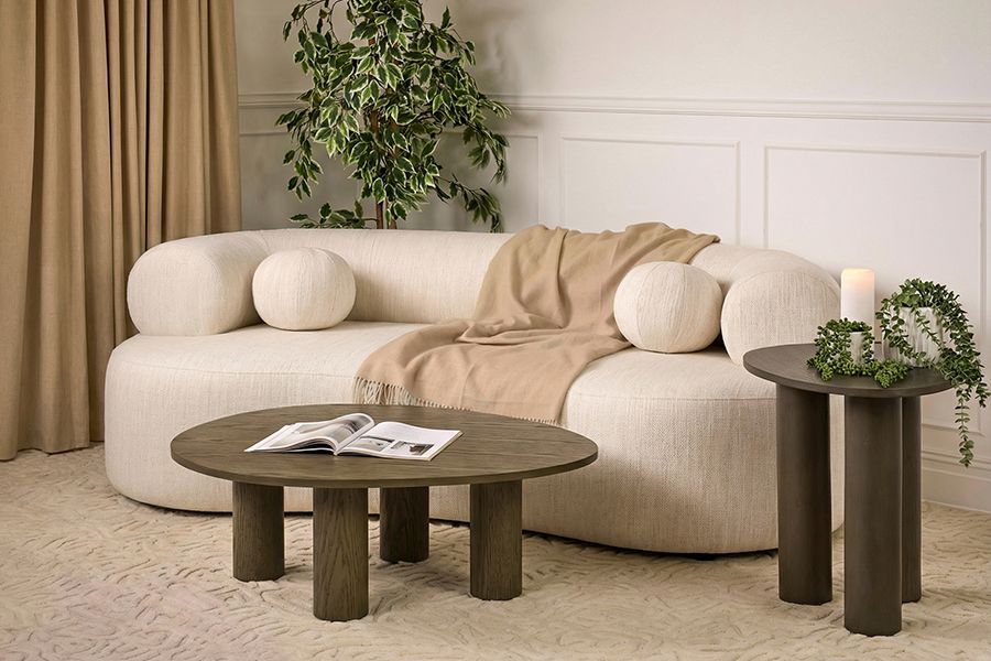 Rolls 2-zitsbank Naturel Linnen-view3