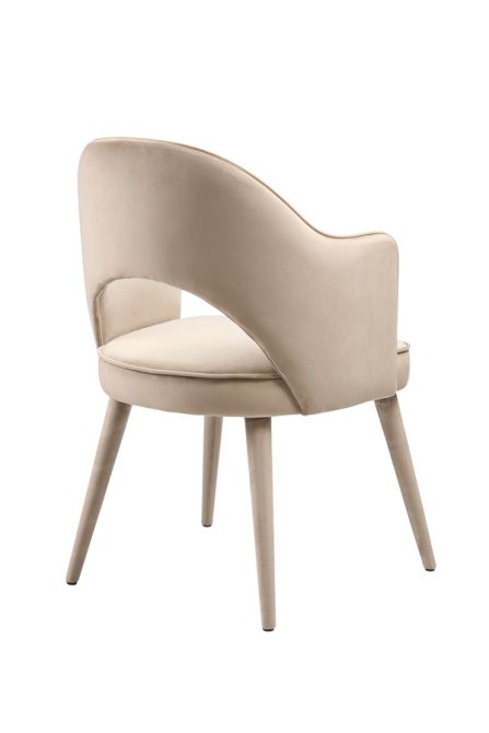 Rossini Carver Stuhl Taupe-view3