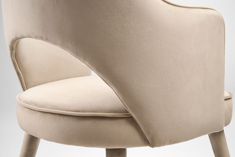Rossini Carver Stuhl Taupe-view6