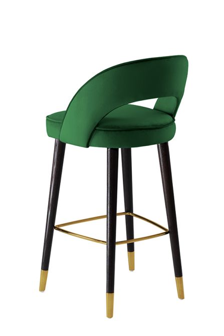 Rossini Sgabello da bar - Verde bottiglia - Ottone-view6