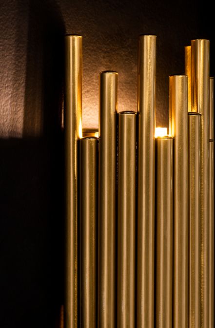 Rubell Lámpara de pared Latón-view4