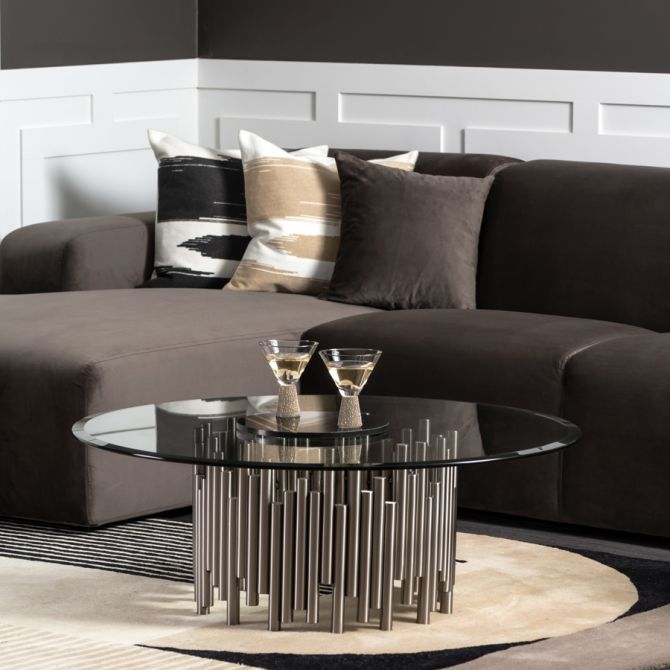 Rubell Soffbord - Silver-view2