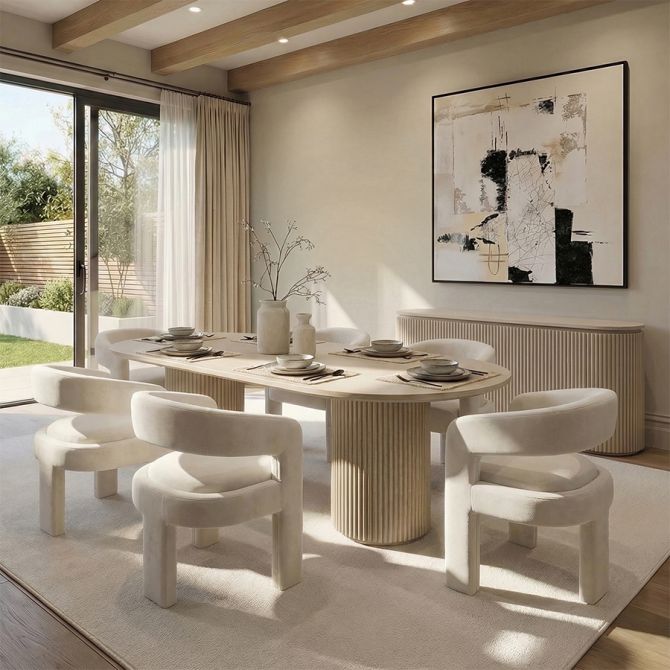 Santini Esszimmerstuhl – Kreideweiß-view2