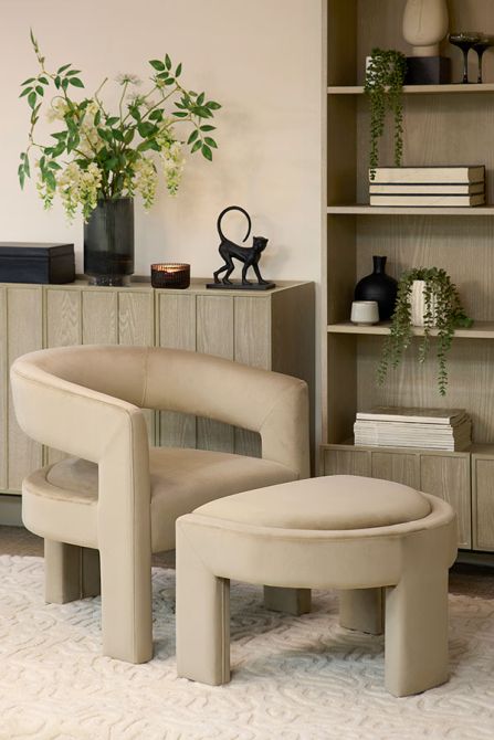 Santini Ottoman – Taupe-view2