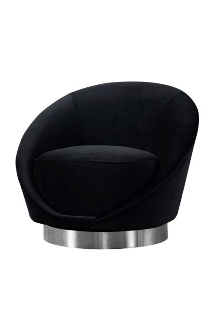 Selini Swivel Chair - Black - Image #0