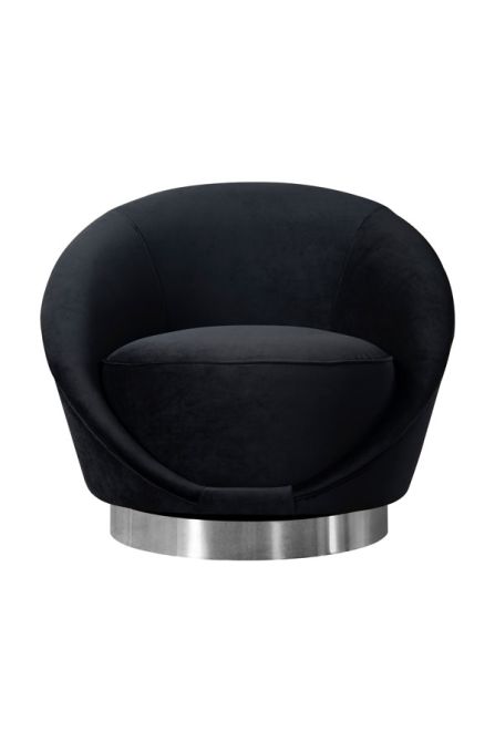 Selini Swivel Chair - Black - Image #0