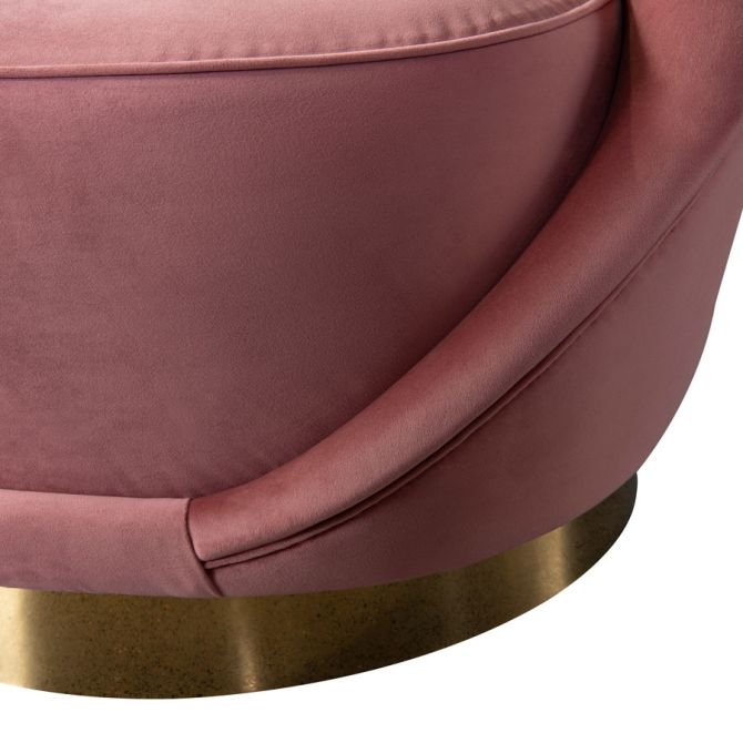 Selini Swivel Chair - Blush Pink - Image #0