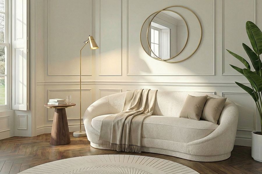 Selini 3-Zitsbank Licht Taupe Chenille-view2