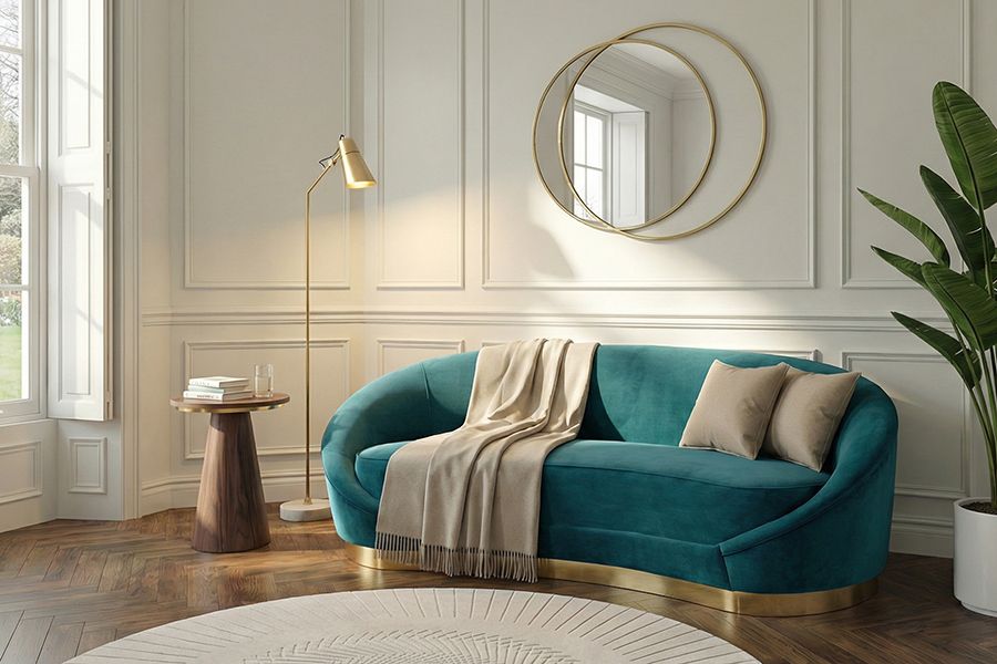 Selini 3-Zitsbank Pauw Blauw-view2