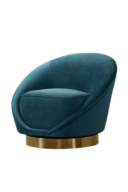 Chaise pivotée Selini, coloris Peacock - Image #0
