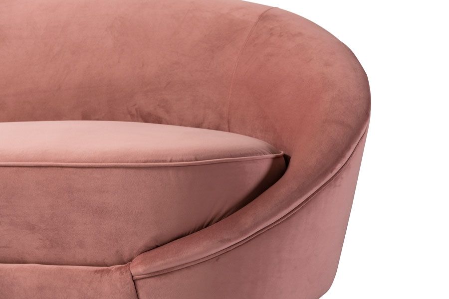 Selini Three Seat Sofa - Blush Pink-view4