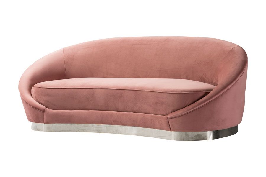 Selini Three Seat Sofa - Blush Pink-view3