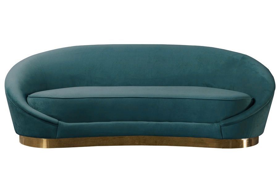 Selini 3-Sitzer Sofa - Pfauenblau - Bild #0