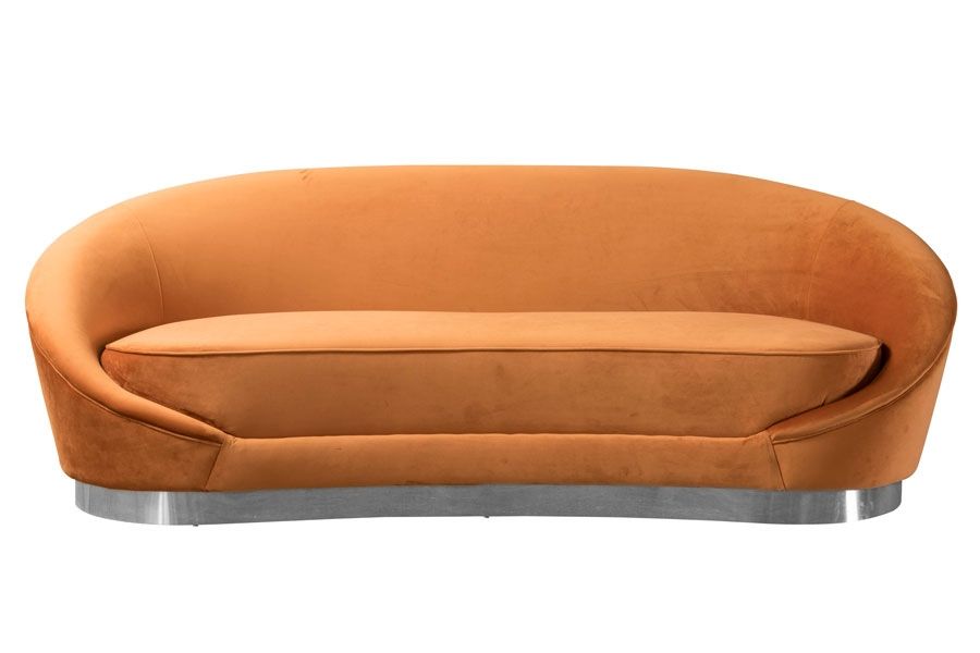 Selini Three Seat Sofa - Pumpkin - Image #0
