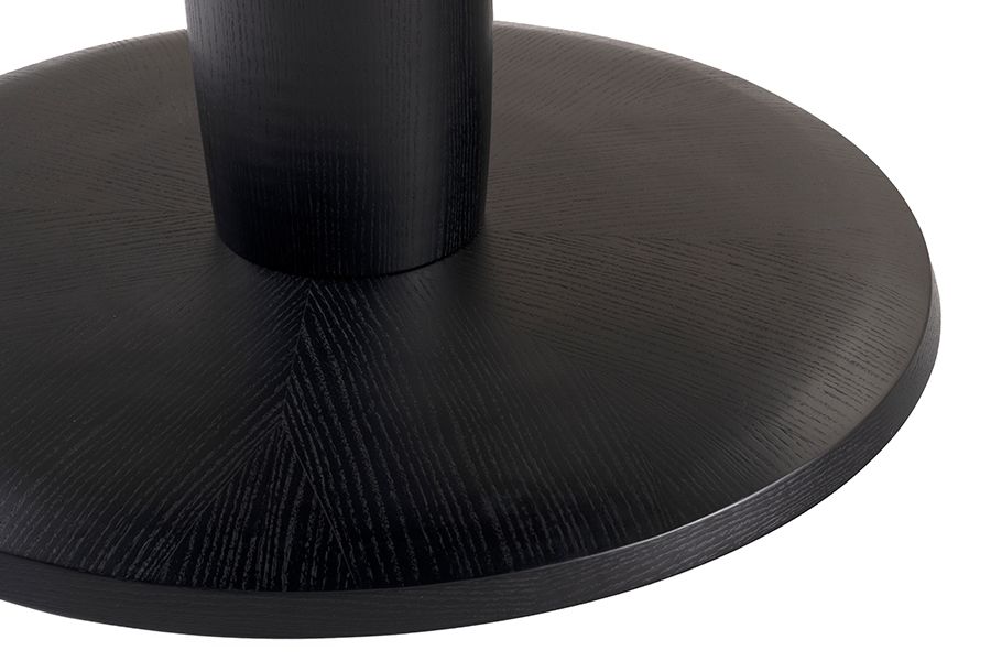 Sia 4-6 Seat Black Dining Table and 4 Chatsworth Dining Chairs-view5