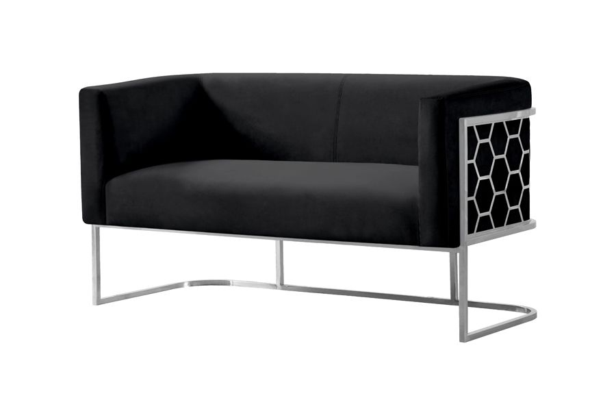Alveare 2-zitsbank Zilver - Zwart-view3