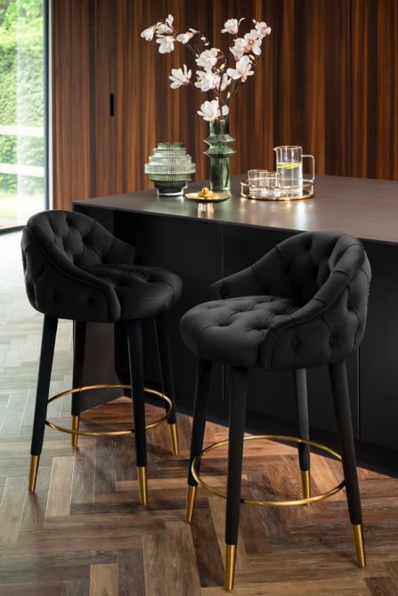 Sophia Thekenhocker - Schwarz - Messingkappen-view3