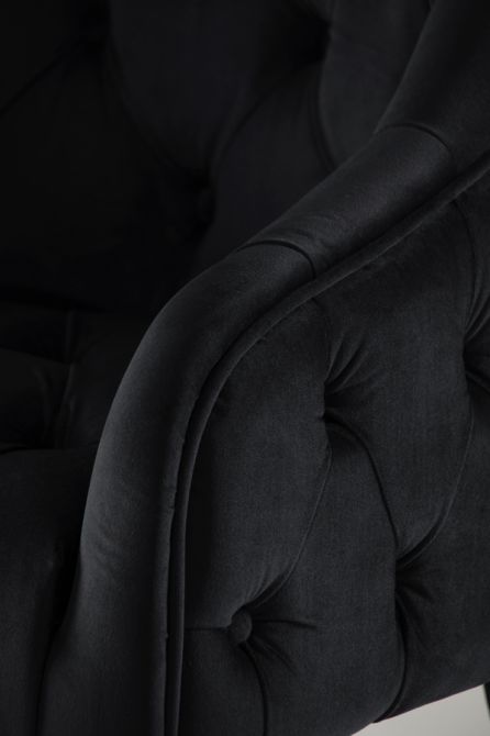 Sophia Esszimmerstuhl - Schwarz - Silberkappen-view4