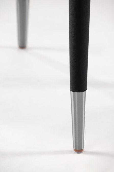 Sophia Esszimmerstuhl - Schwarz - Silberkappen-view5