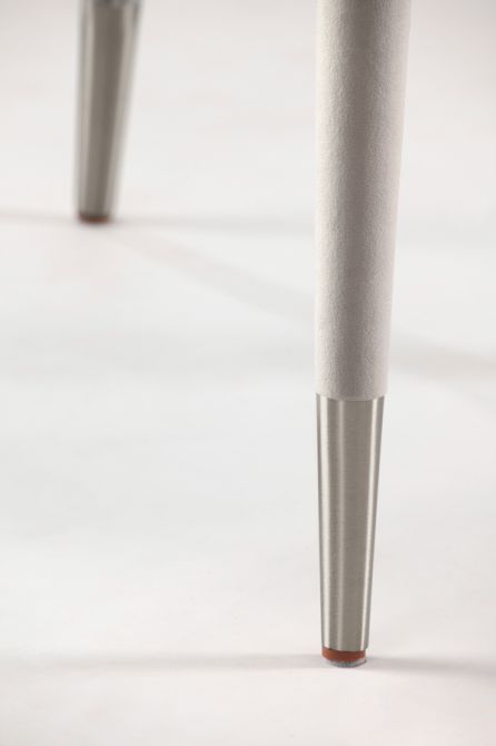 Sophia Esszimmerstuhl - Grau - Silberkappen-view5