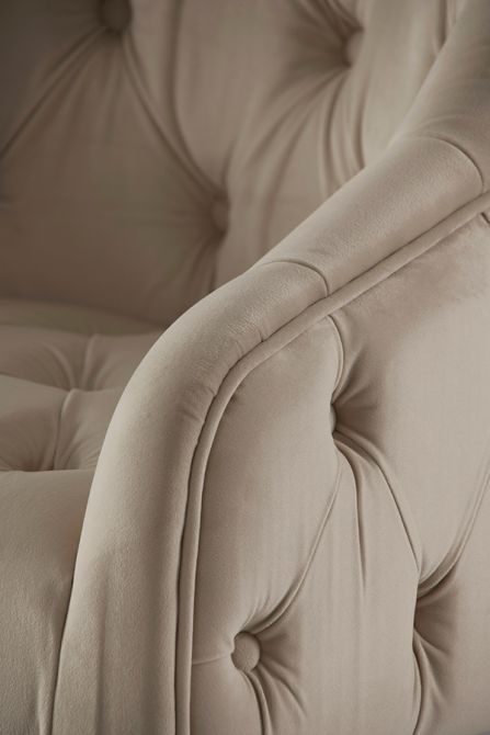Sophia Chaise de salle à manger, extrémités laiton - Taupe-view4