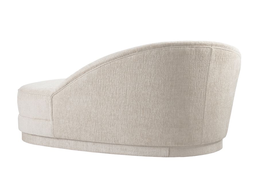 Selini Chaise Longue Licht Taupe Chenille-view5