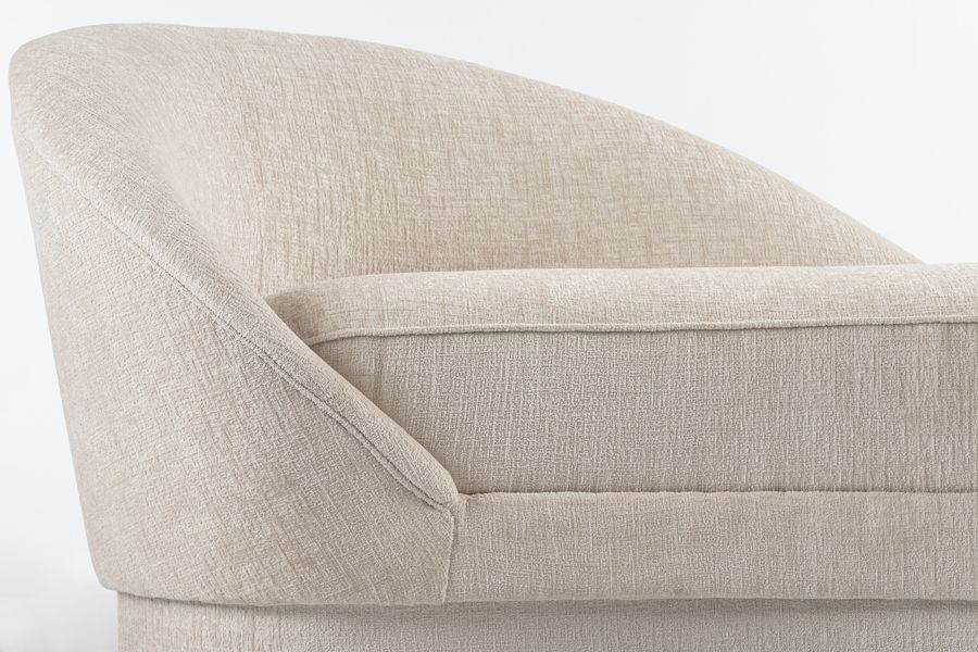 Selini Chaise Longue Licht Taupe Chenille-view8