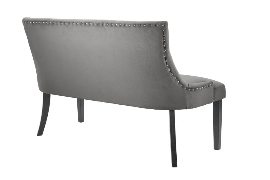 Torino Bänk – Smoke – Svarta Ben-view4