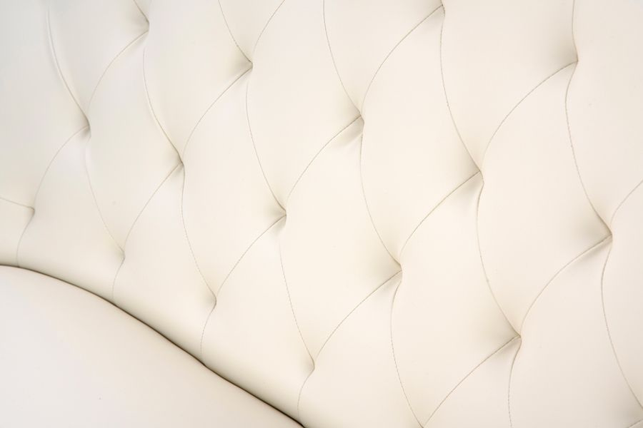 Torino Bankje Crème Kunst Leer - Zwarte Poten-view5