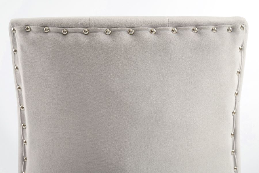 Torino Chaise de Salle à Manger, piétement inox - Gris Pigeon-view7