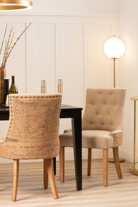 Torino Chaise de salle à manger, détails rustique-view3