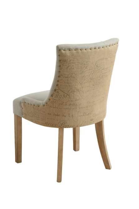 Torino Chaise de salle à manger, détails rustique-view2