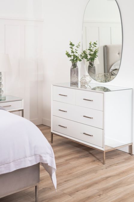 (ID:36971) Trio WHITE 4 Drawers Chest  TR-24-view2