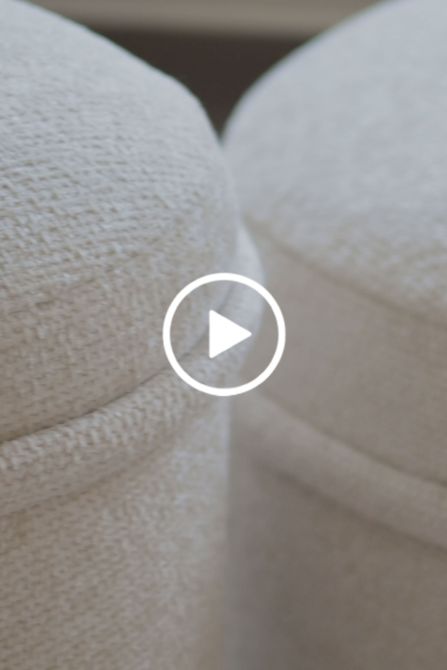 Tubio Large Repose-pieds - Ivoire Chenille-view3